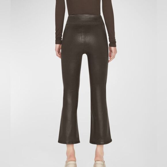 SALE***Frame JetSet Crop Mini Boot Cut Jeans in Espresso Coated finish V… - Picture 3 of 15